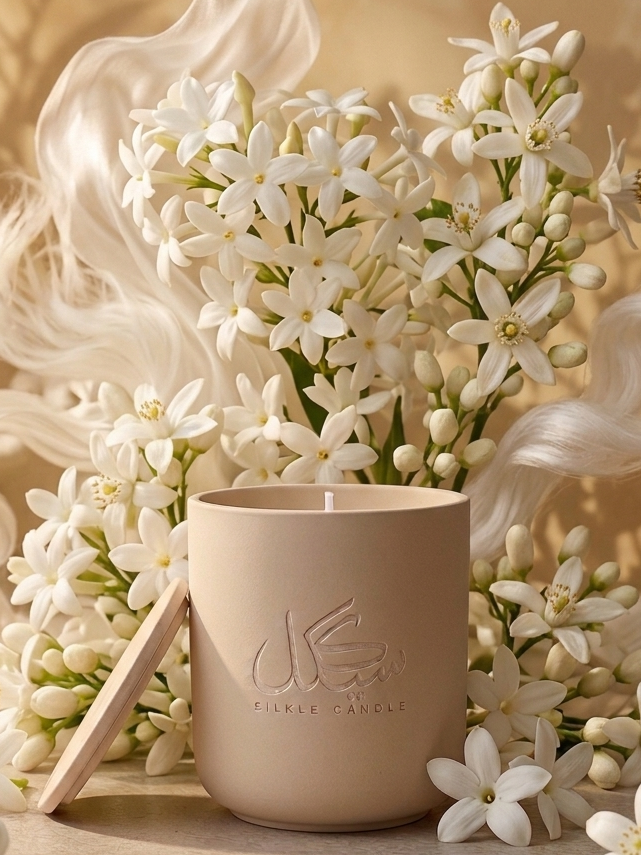 Bougie parfumée White Secret — Musc Blanc, Jasmin Blanc & Cachemire